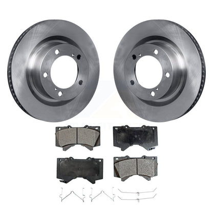 Rotors de frein avant et Kit de plaquettes semi-métalliques pour Toyota Tundra Sequoia Lexus LX57