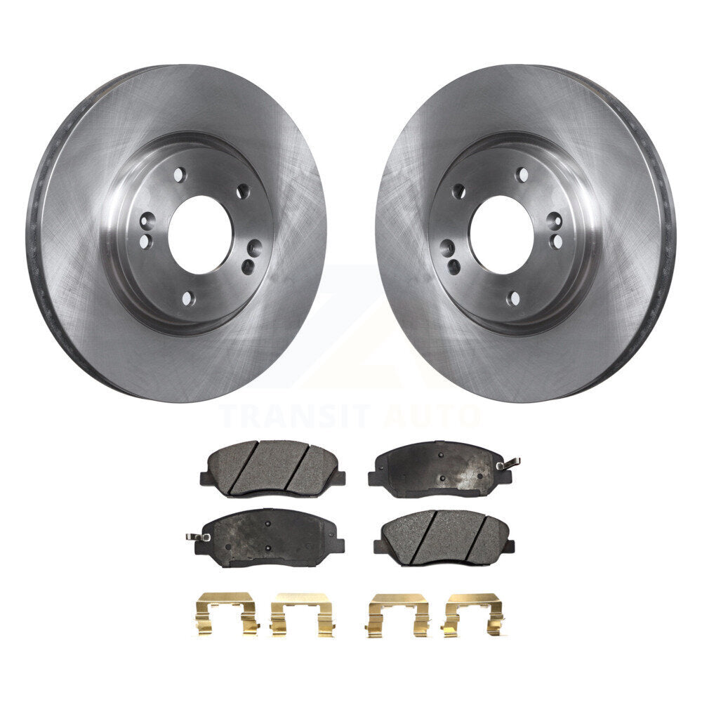 Rotors de frein à disque avant et kit de plaquettes semi-métalliques pour Hyundai Santa F 2007-2009