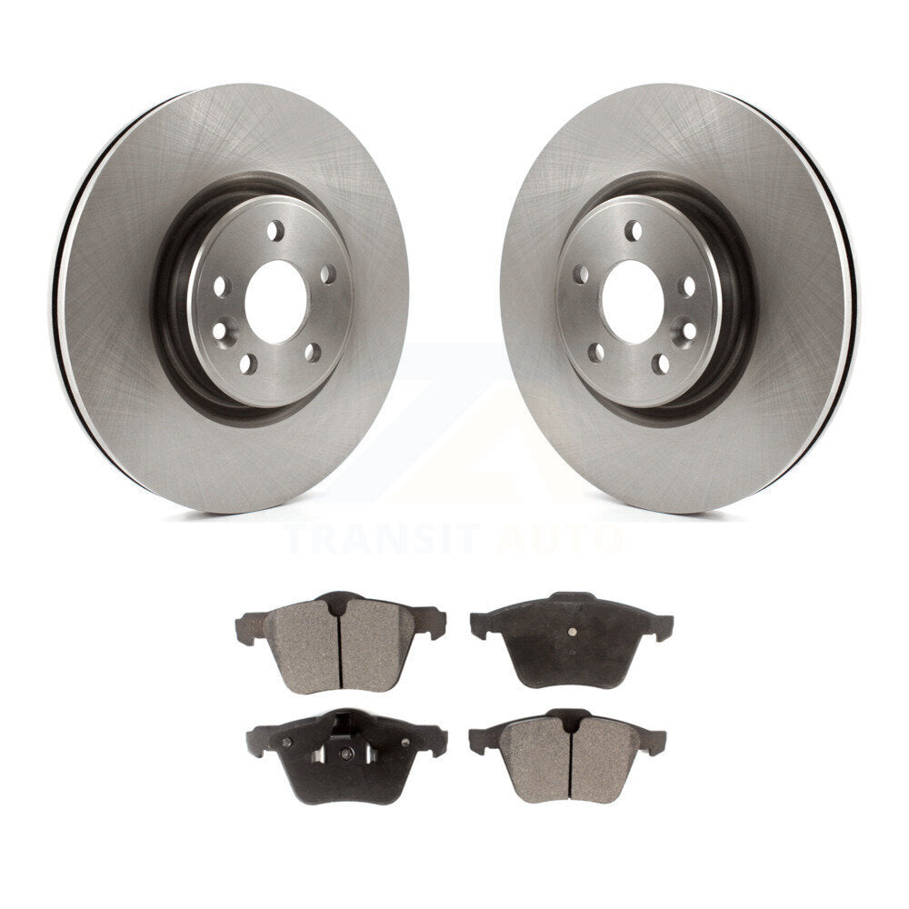 Rotors de frein à disque avant et Kit de plaquettes semi-métalliques pour Volvo XC70 S60 V60 S80 V7