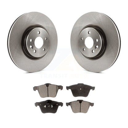 Rotors de frein à disque avant et Kit de plaquettes semi-métalliques pour Volvo XC70 S60 V60 S80 V7