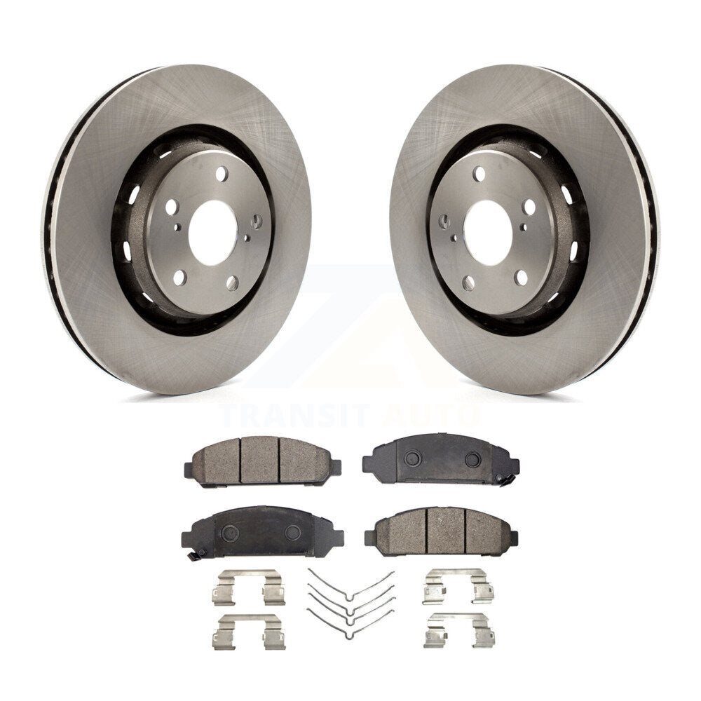 Kit de disques de frein à disque avant et plaquettes semi-métalliques pour Toyota Venza 2009-2016