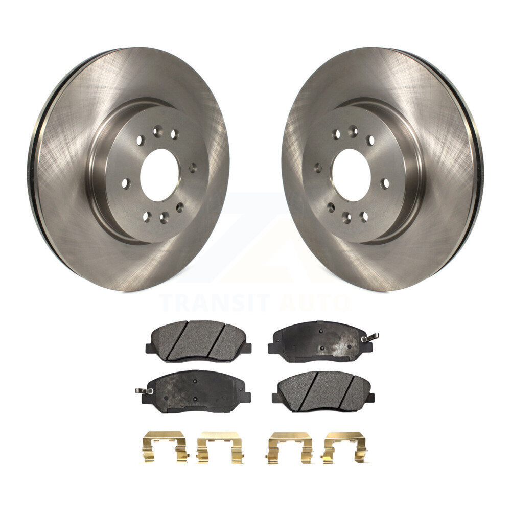 Kit de disques de frein à disque avant et plaquettes semi-métalliques pour Kia Borrego 2009-2011