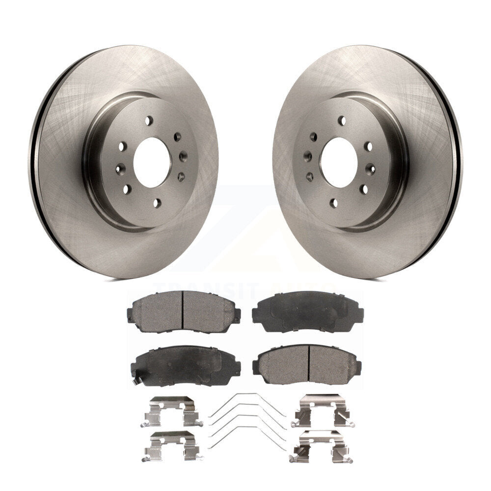 Kit de disques de frein à disque avant et plaquettes semi-métalliques pour Honda Odyssey 2011-2014