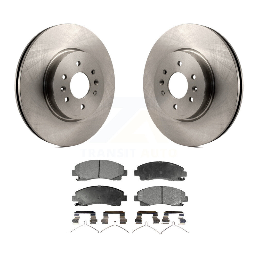 Kit de disques de frein à disque avant et plaquettes semi-métalliques pour Acura TL 2009-2014