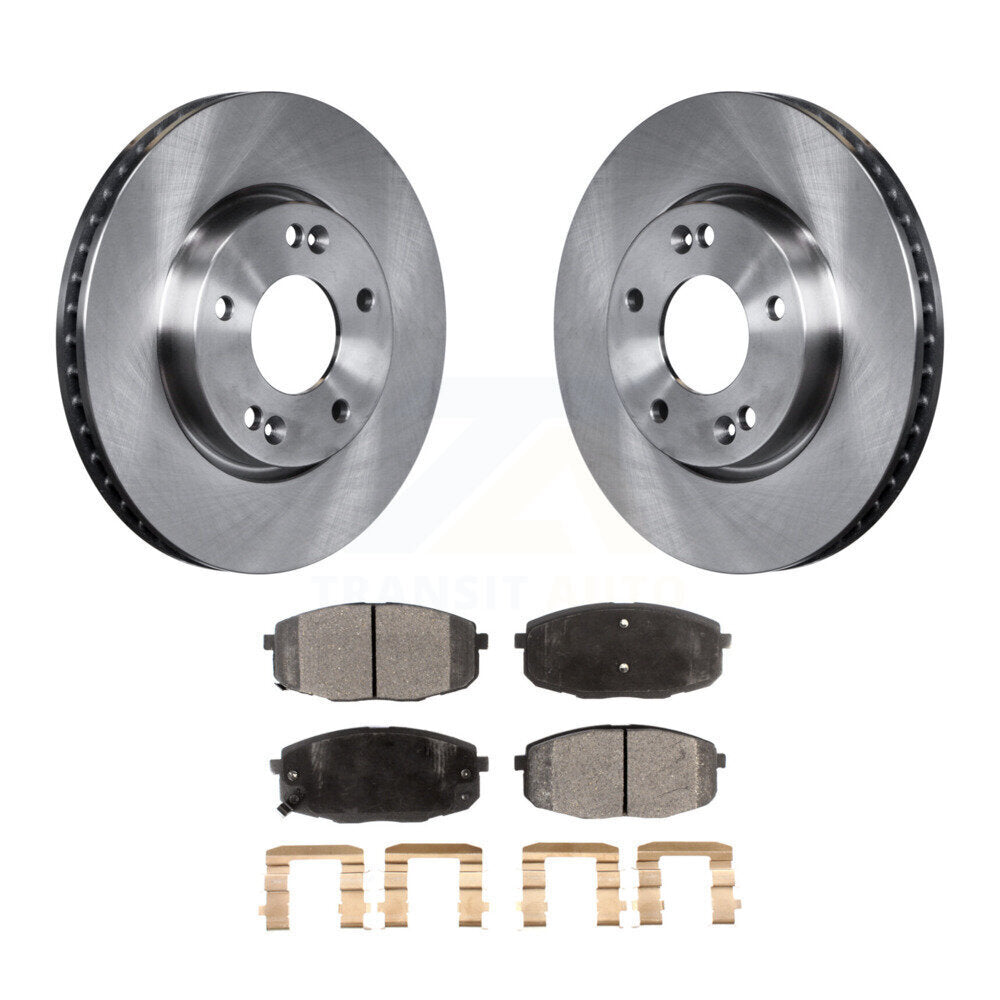 Kit de rotors de frein à disque avant et plaquettes semi-métalliques pour Kia Forte Koup Forte5