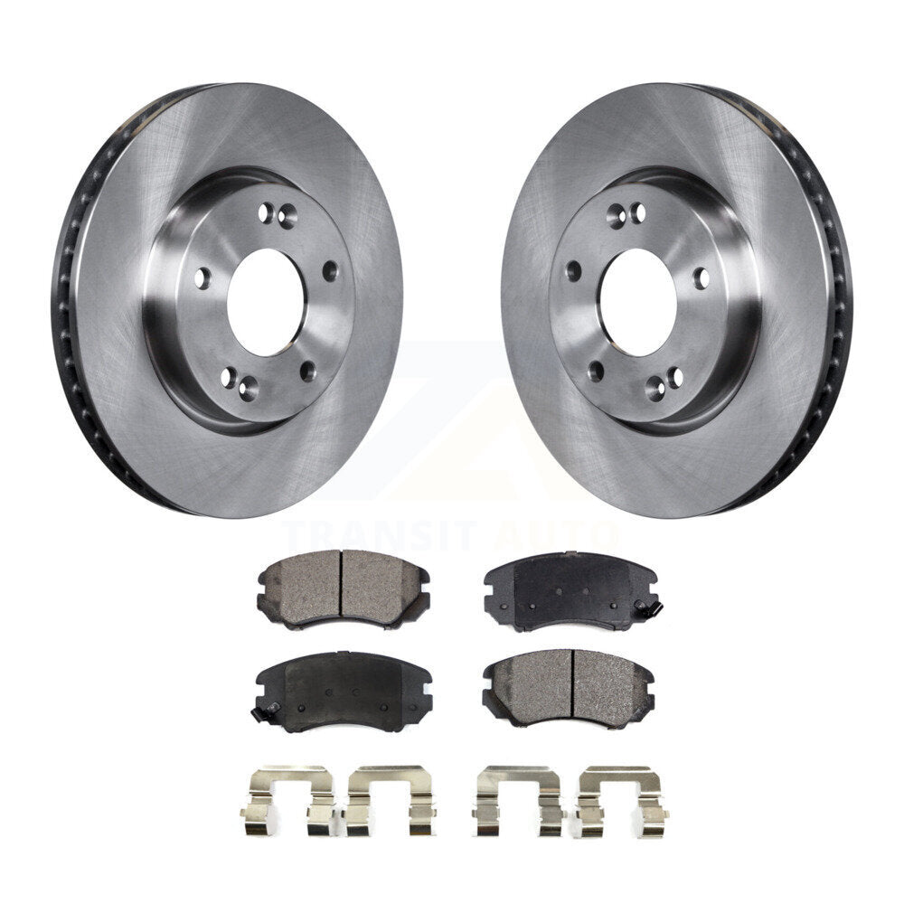 Kit de disques de frein à disque avant et plaquettes semi-métalliques pour Kia Soul 2010 L 2011