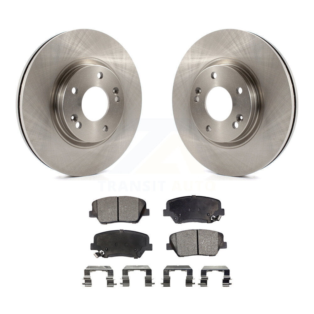 Rotors de frein à disque avant et Kit de plaquettes semi-métalliques pour Hyundai Santa Fe Kia Sorent