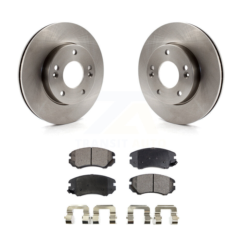 Kit de disques de frein à disque avant et plaquettes semi-métalliques pour Kia Soul 2010-2011 1,6 L