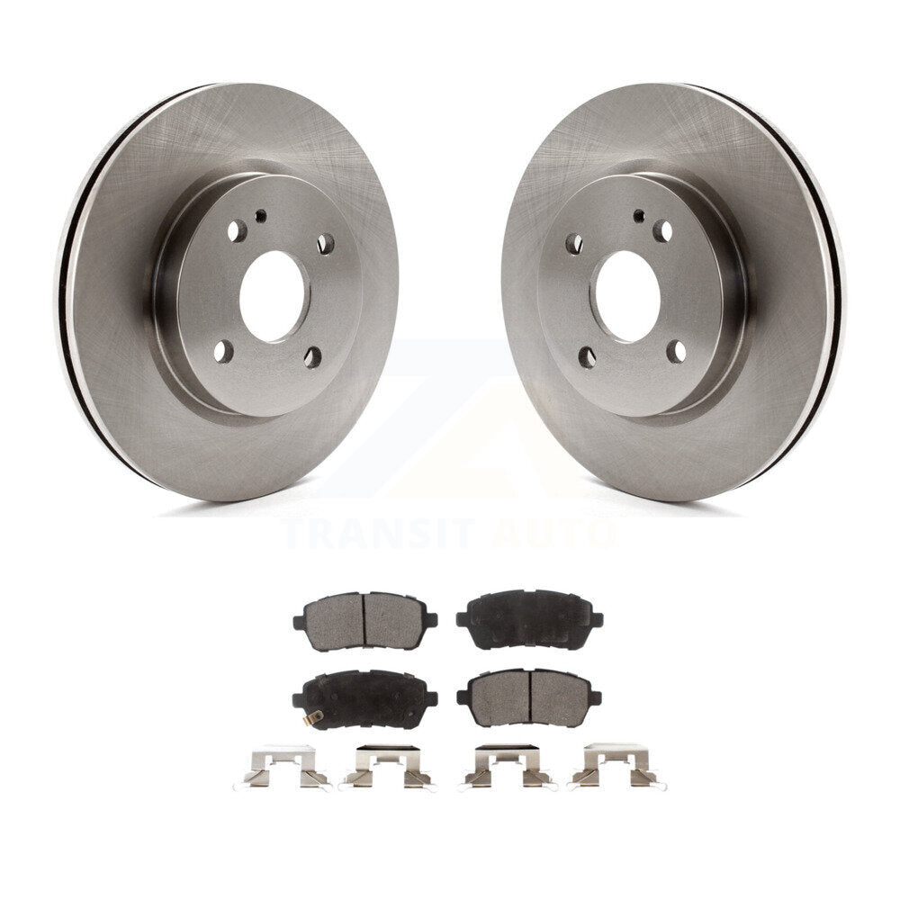 Kit de disques de frein à disque avant et plaquettes semi-métalliques pour Mazda 2 2011-2014