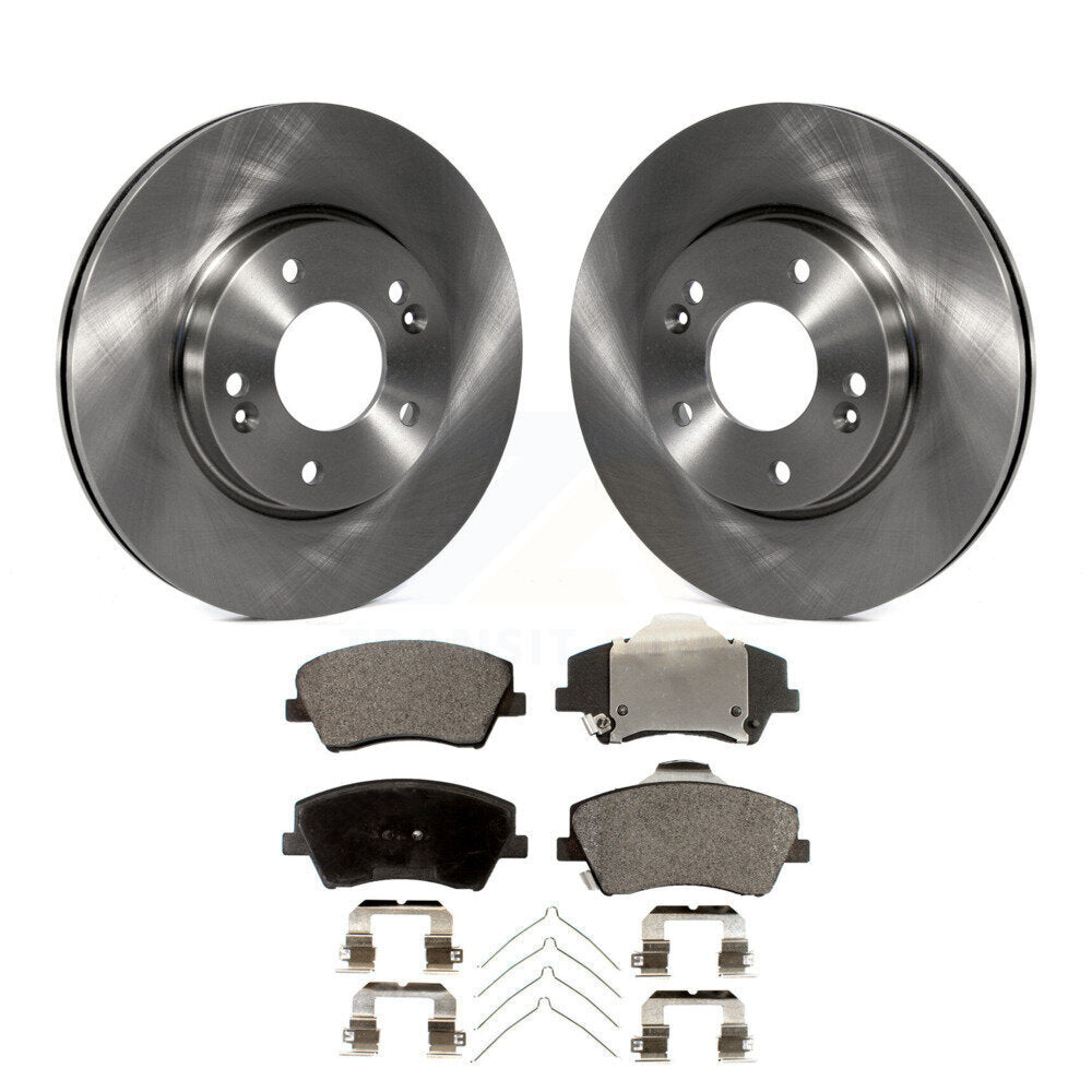 Kit de disques de frein à disque avant et plaquettes semi-métalliques pour Hyundai Elantra