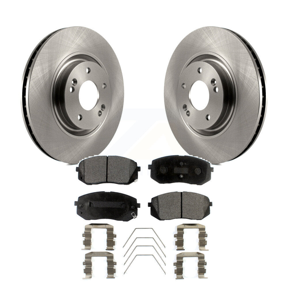 Kit de rotors de frein à disque avant et plaquettes semi-métalliques pour Hyundai Sonata Kia Optim