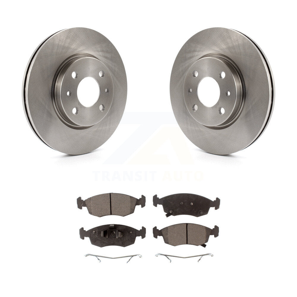 Kit disques de frein à disque avant et plaquettes semi-métalliques pour Fiat 500 K8F-100589