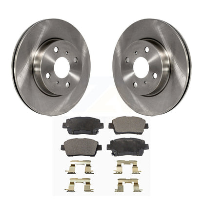 Kit de disques de frein à disque avant et plaquettes semi-métalliques pour Scion iQ K8F-100596