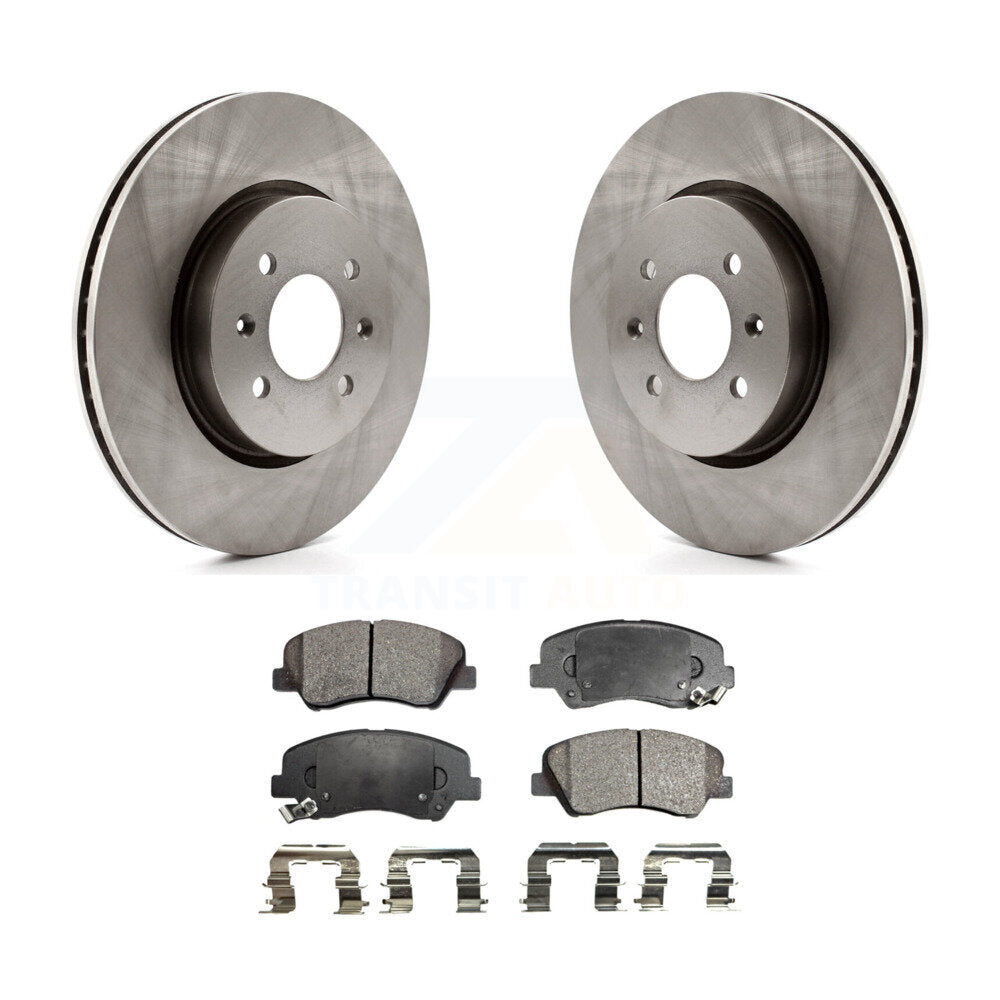 Kit de disques de frein à disque avant et plaquettes semi-métalliques pour Kia Rio K8F-100599