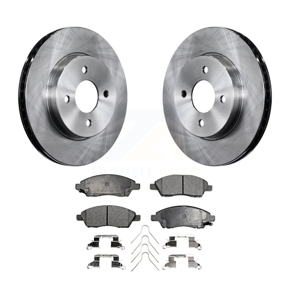 Kit de rotors de frein à disque avant et plaquettes semi-métalliques pour Nissan Micra Versa Note