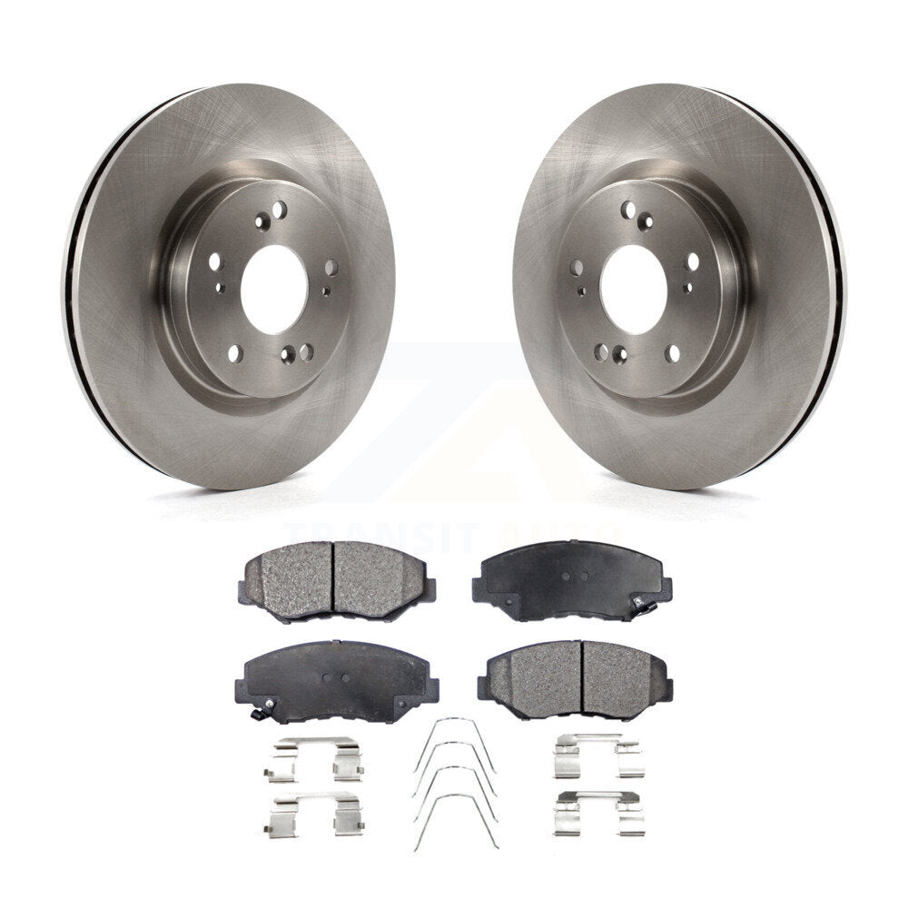 Kit de disques de frein à disque avant et plaquettes semi-métalliques pour Honda CR-V FWD 2012-2016