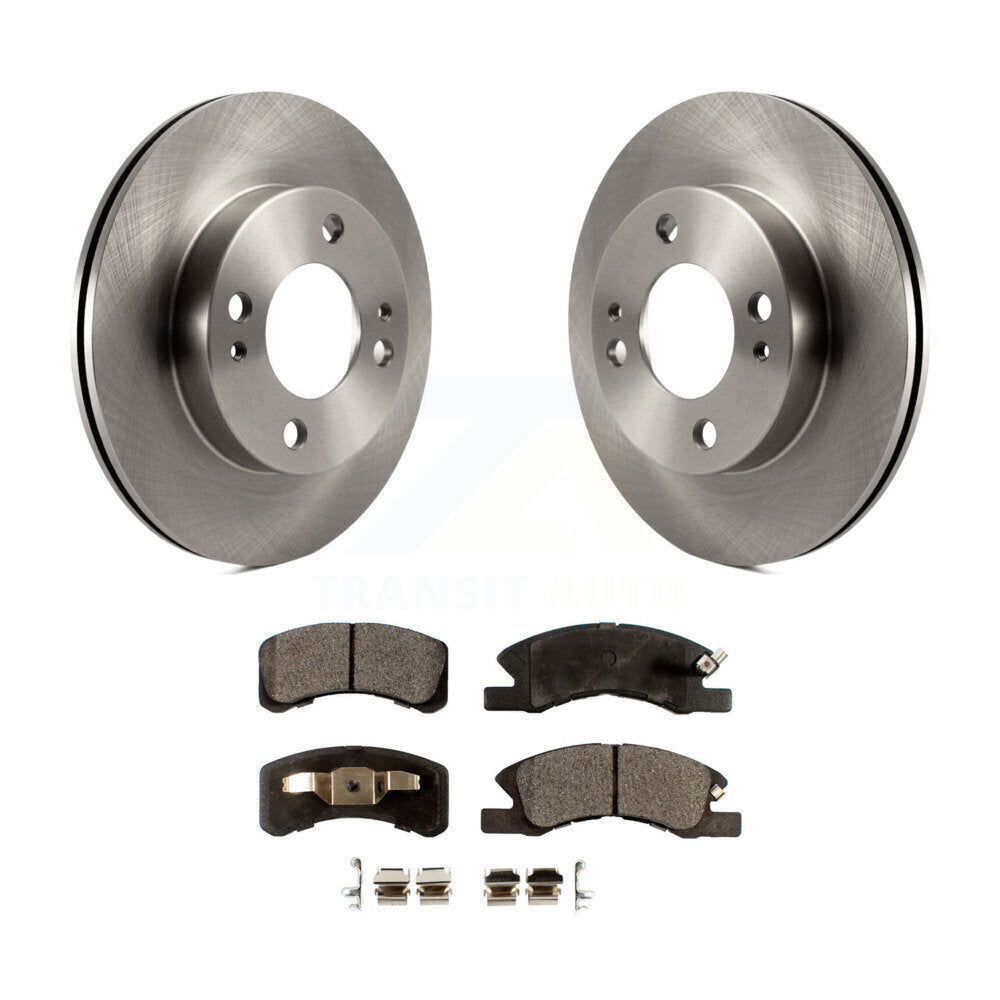 Kit de rotor de frein à disque avant et de plaquettes semi-métalliques pour Mitsubishi Mirag 2014-2015