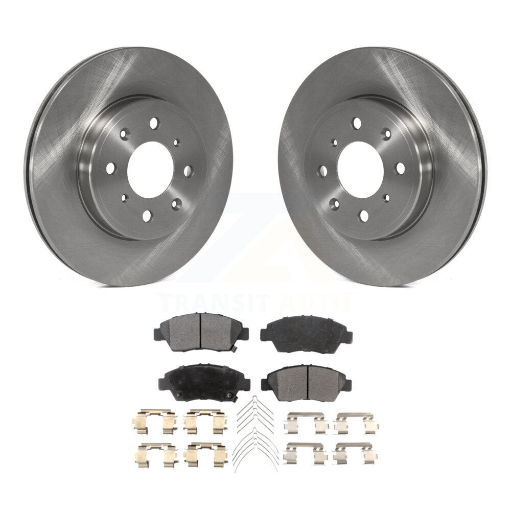 Kit de rotors de frein à disque avant et de plaquettes semi-métalliques pour Honda Fit 2015-2020