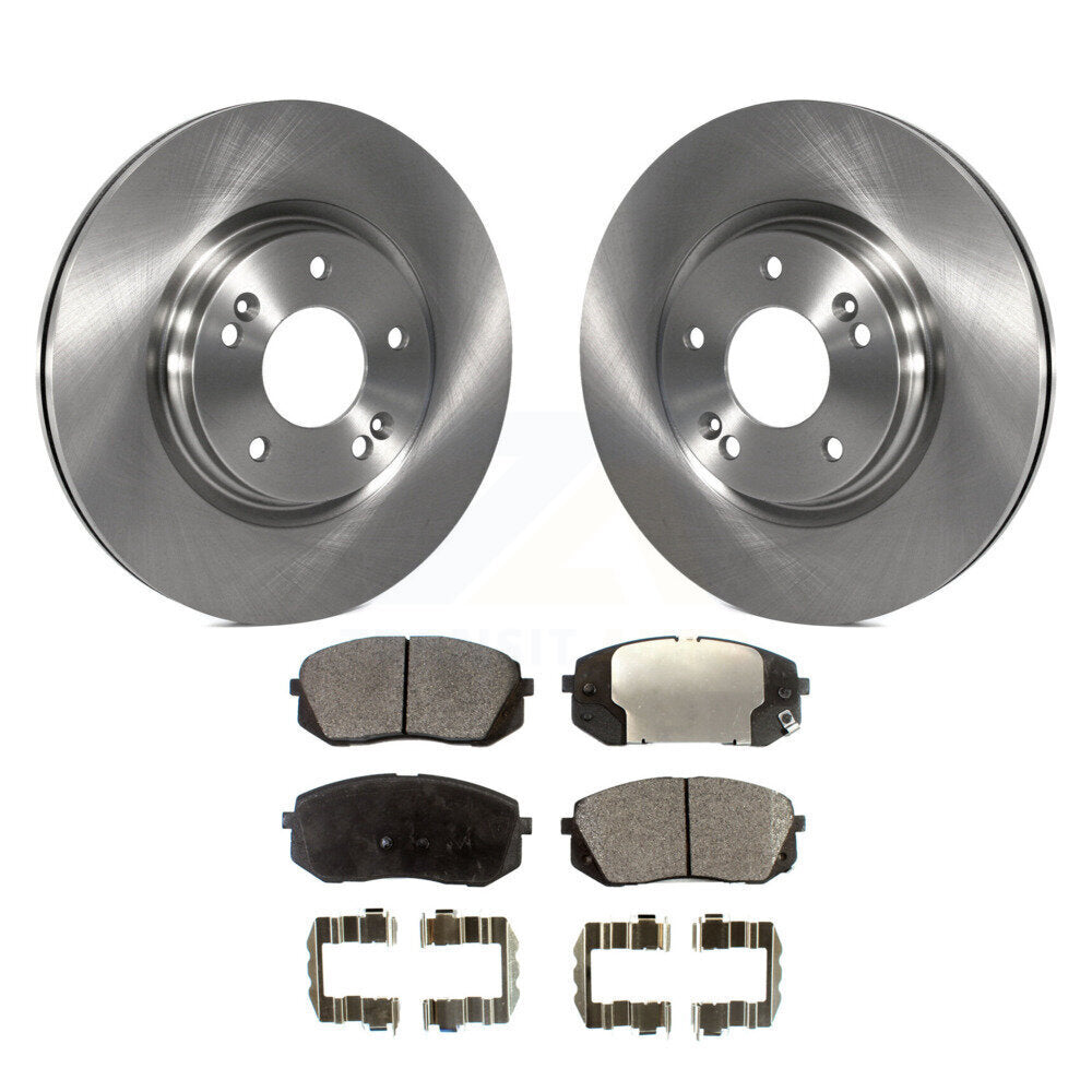 Kit de plaquettes de frein semi-métalliques pour rotors de frein à disque avant pour moteur à gaz Hyundai Sonata 2015