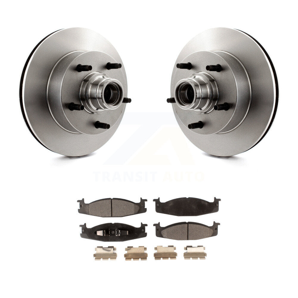 Kit de plaquettes semi-métalliques de Rotor de frein à disque avant, pour Ford E-150 Econoline Club Wago