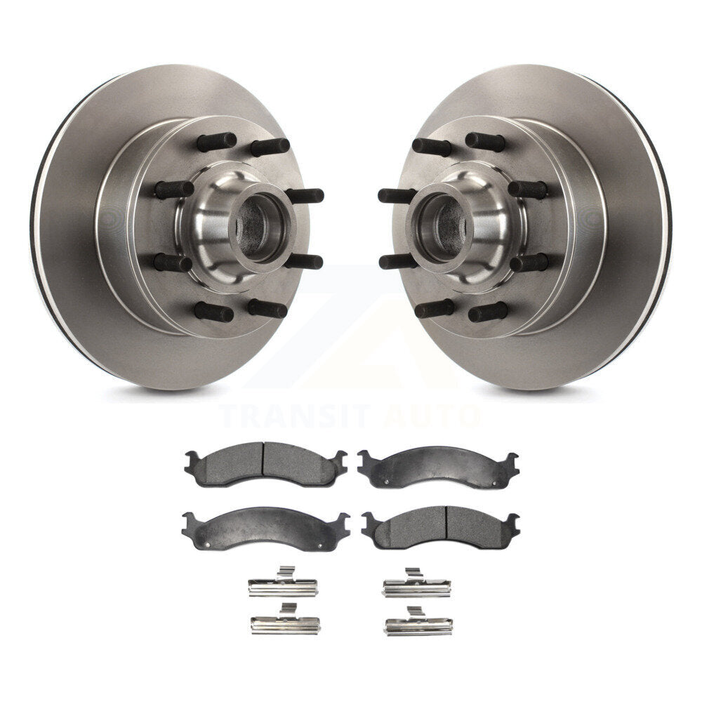 Kit de plaquettes semi-métalliques de moyeu de Rotor de frein avant, pour Ford F-250 F-350 E-350 Econolin