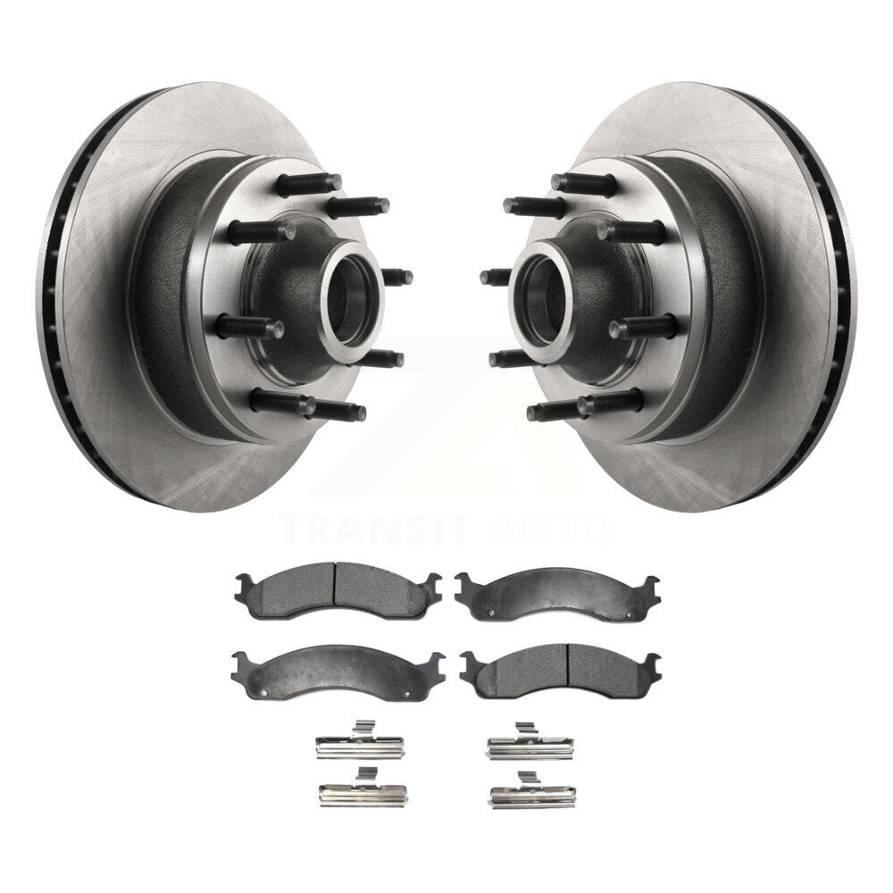Kit de plaquettes semi-métalliques de moyeu de Rotor de frein avant, pour Ford E-350 Super Duty E-250 Clu