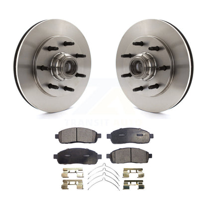 Kit de moyeu de rotors de frein à disque avant et de plaquettes semi-métalliques pour Ford F-150 RWD 2004
