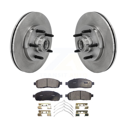 Kit de plaquettes de frein semi-métalliques pour rotors de frein avant, pour Ford F-150 RWD 04, avec roue à 5 écrous