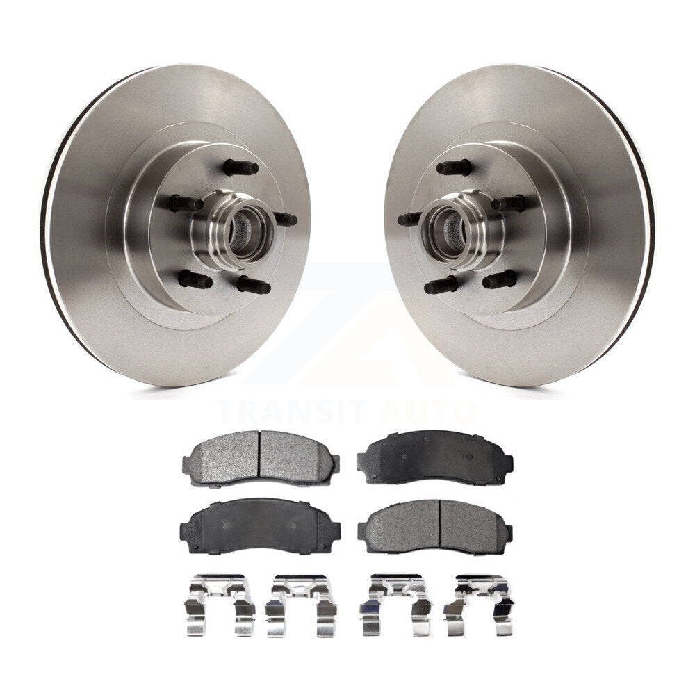 Rotors de frein à disque avant et Kit de plaquettes semi-métalliques pour Ford Explorer Sport Trac RW