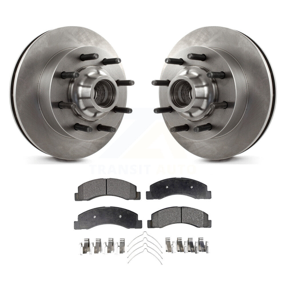 Kit de plaquettes semi-métalliques de moyeu de Rotor de frein à disque avant, pour Ford F-350 Super Duty F-25