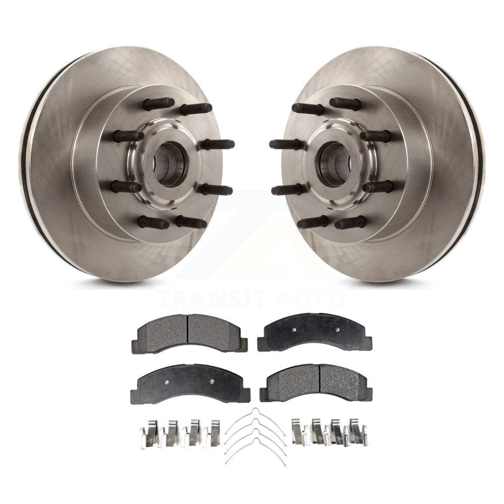 Kit de moyeu de rotor de frein à disque avant et de plaquettes semi-métalliques pour Ford Excursion RW 2005