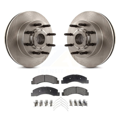 Kit de moyeu de rotor de frein à disque avant et de plaquettes semi-métalliques pour Ford Excursion RW 2005