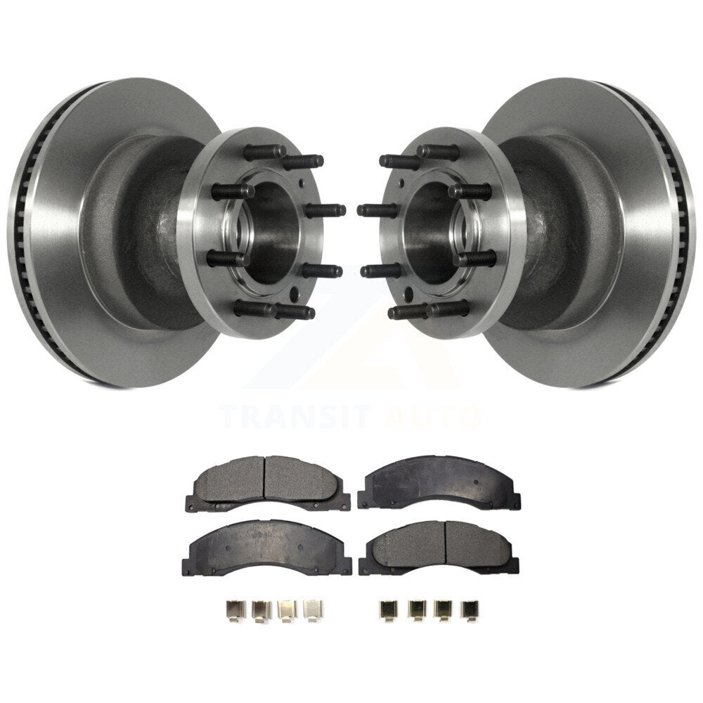 Kit de plaquettes semi-métalliques de moyeu de Rotor de frein à disque avant pour Ford E-350 Super Duty E-45