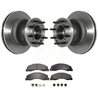 Kit de plaquettes semi-métalliques de moyeu de Rotor de frein à disque avant pour Ford E-350 Super Duty E-45