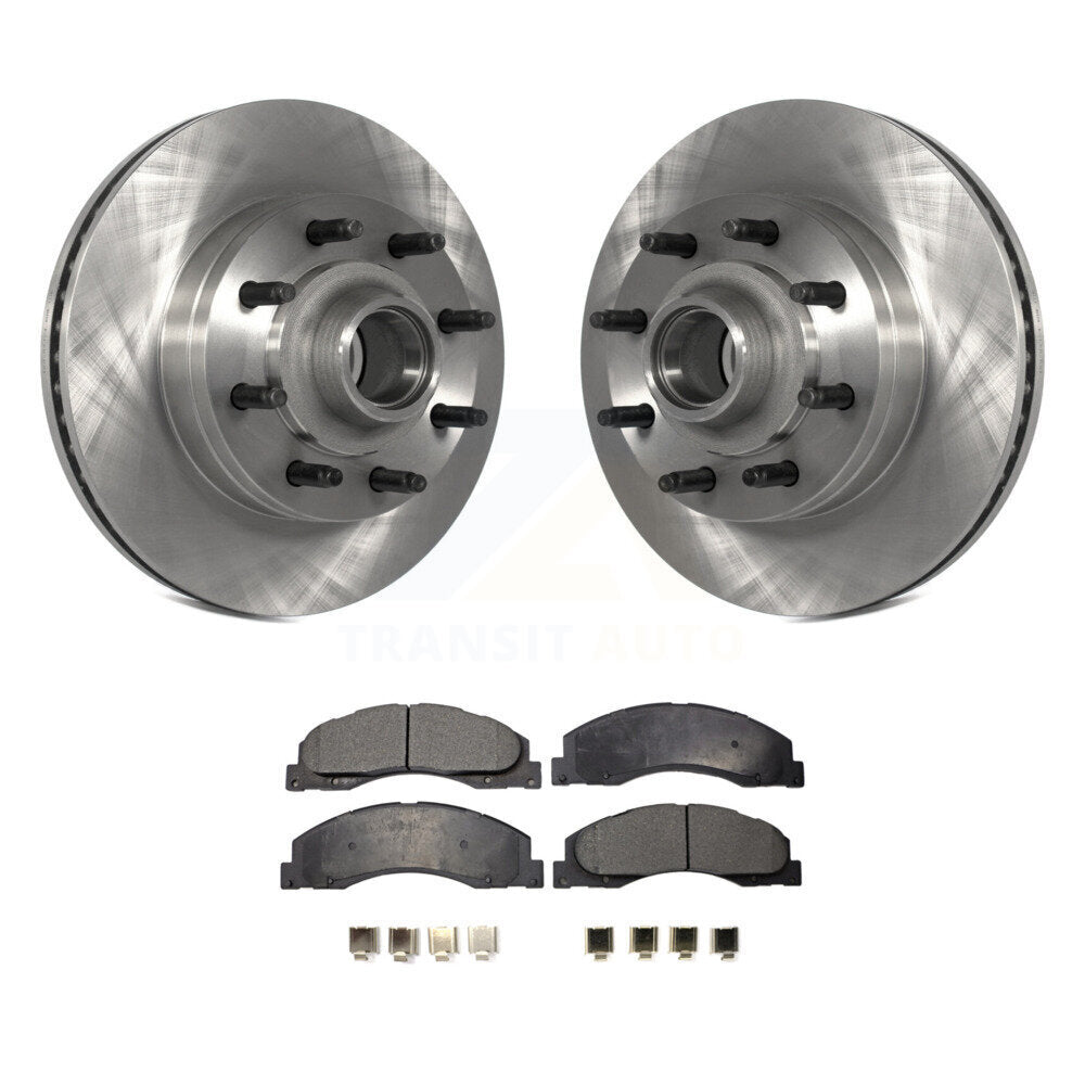 Rotors de frein avant et Kit de plaquettes semi-métalliques pour Ford E-350 Super Duty E-250 E-15