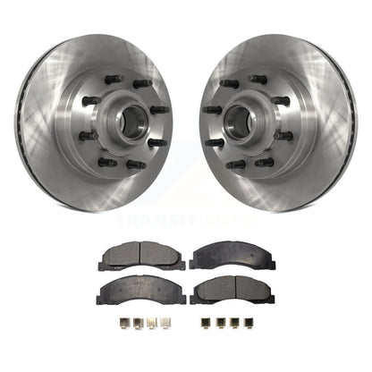 Rotors de frein avant et Kit de plaquettes semi-métalliques pour Ford E-350 Super Duty E-250 E-15
