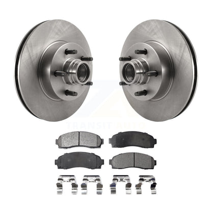 Kit de moyeu de rotor de frein à disque avant et de plaquettes semi-métalliques pour Ford Ranger RW 2010-2011