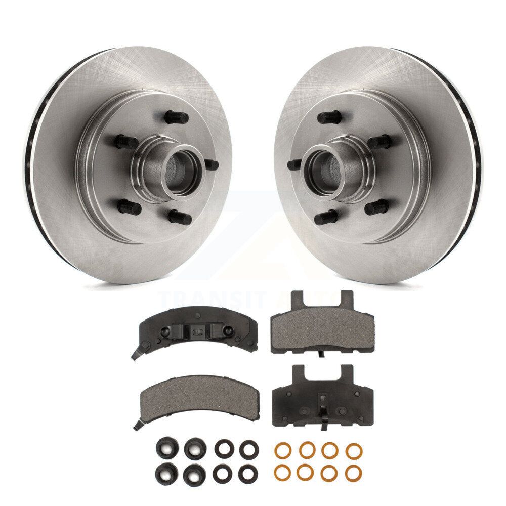 Rotors de frein à disque avant et Kit de plaquettes semi-métalliques pour Chevrolet GMC Suburba C1500