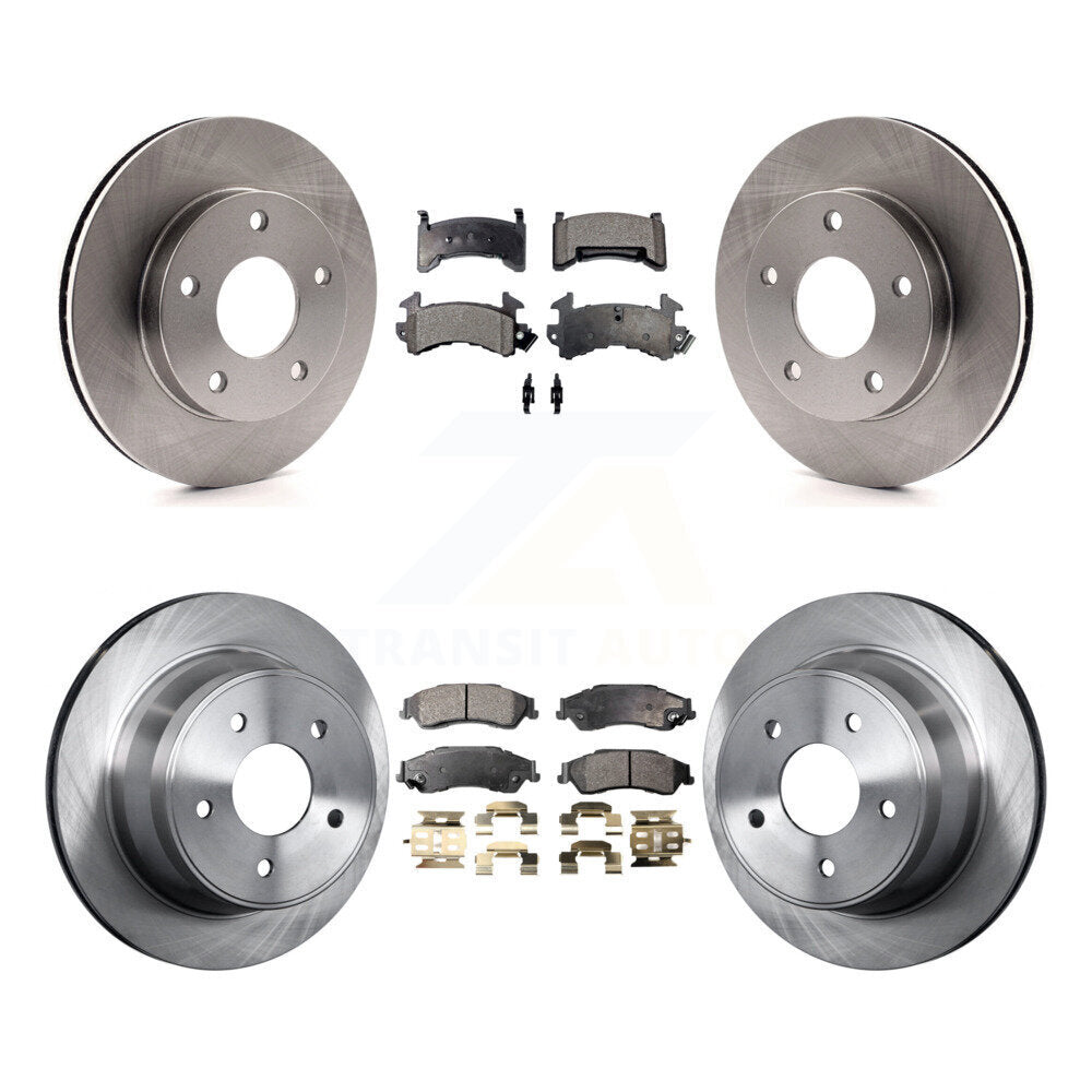 Rotors de frein avant arrière et Kit de plaquettes semi-métalliques pour Chevrolet S10 GMC Sonoma 4W