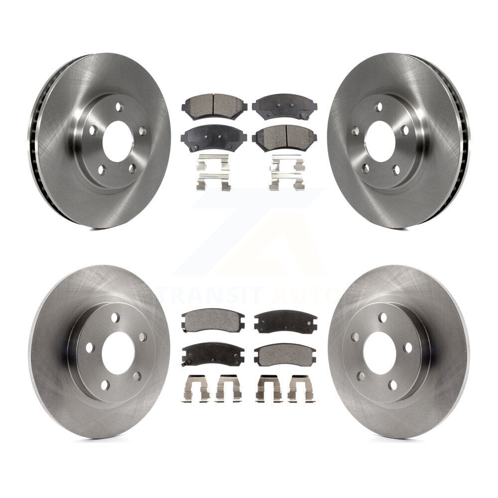 Kit de rotor de frein avant et arrière et plaquettes semi-métalliques pour Cadillac DeVille Buick Par
