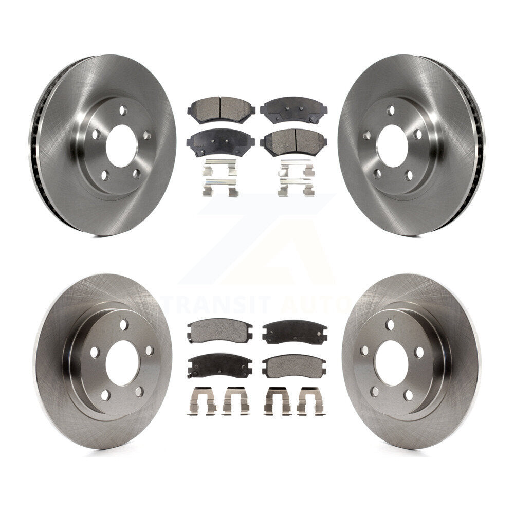 Rotors de frein avant arrière et Kit de plaquettes semi-métalliques pour Buick LeSabre Pontiac Auror