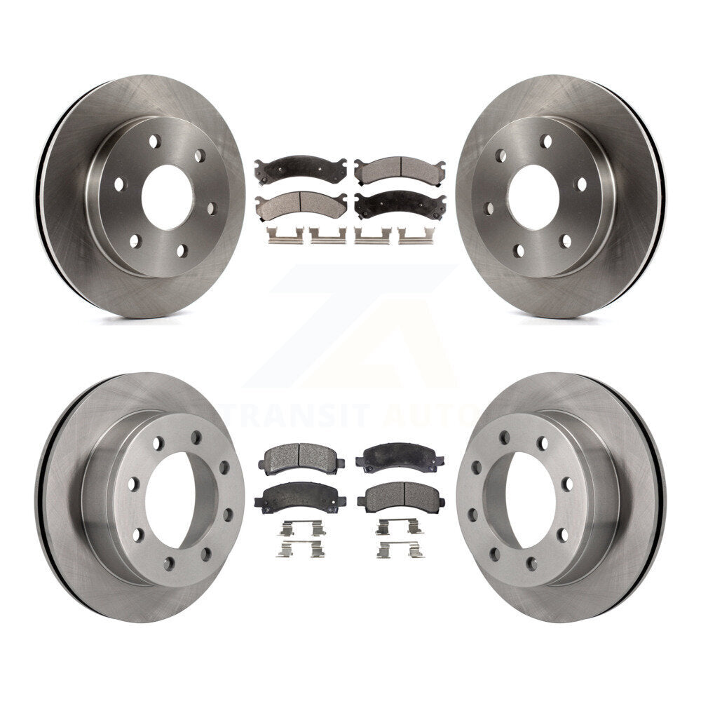 Kit de rotors de frein à disque avant et arrière et plaquettes semi-métalliques pour GMC Savana 2500