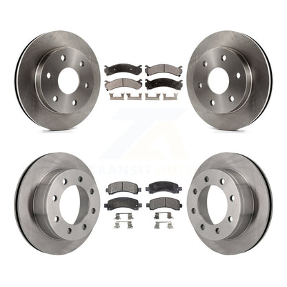 Kit de rotors de frein à disque avant et arrière et plaquettes semi-métalliques pour GMC Savana 2500