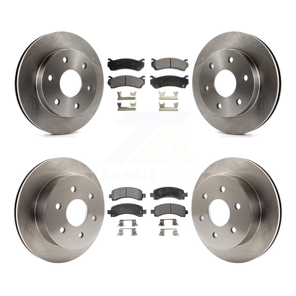 Rotors de frein à disque avant et arrière, Kit de plaquettes semi-métalliques pour GMC Savana 2500 Chevrole