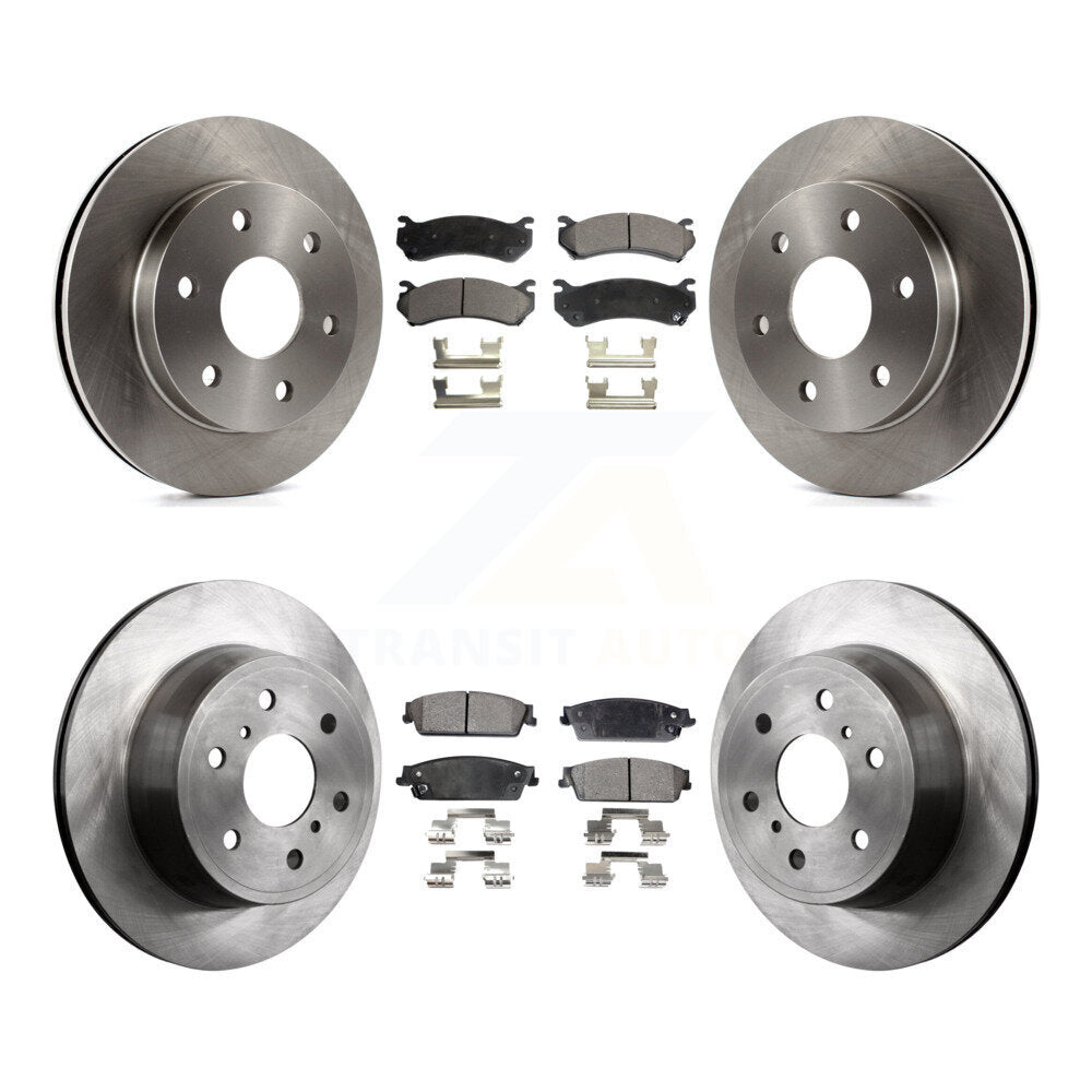 Kit de rotor de frein à disque avant et arrière et plaquettes semi-métalliques pour Chevrolet Silverado 150
