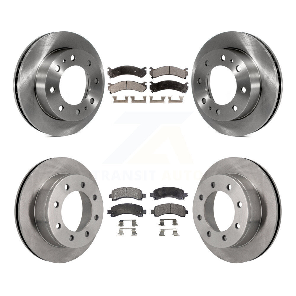 Rotors de frein à disque avant et arrière, Kit de plaquettes semi-métalliques pour GMC Savana 2500 Chevrole