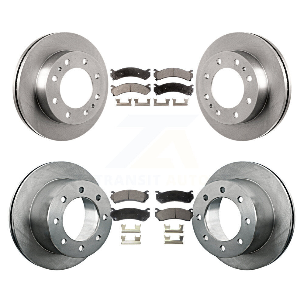 Rotors de frein à disque avant et arrière et Kit de plaquettes semi-métalliques pour GMC Sierra 3500 Classi