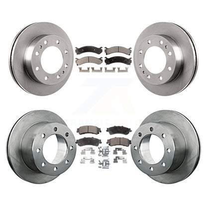 Kit de rotors de frein à disque avant et arrière et plaquettes semi-métalliques pour GMC Sierra 350 2001
