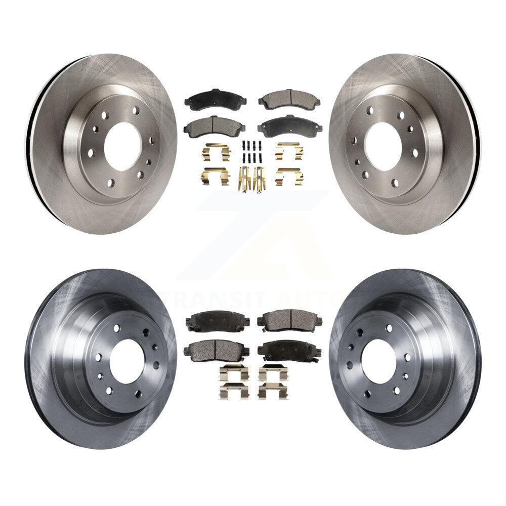 Kit de plaquettes de frein semi-métalliques pour Rotor de frein avant et arrière, pour GMC Envoy Chevrolet Trailblaze
