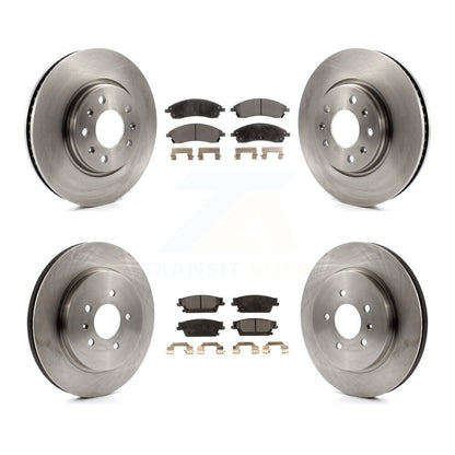 Kit de rotor de frein avant et arrière et plaquettes semi-métalliques pour Cadillac CTS Bas 2006 – 2007